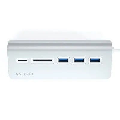 Satechi USB-C Combo Hub For Desktop (Silver) - Digital3d.com.au